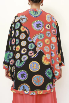 Kimono estampado 100% seda BDLN - comprar online