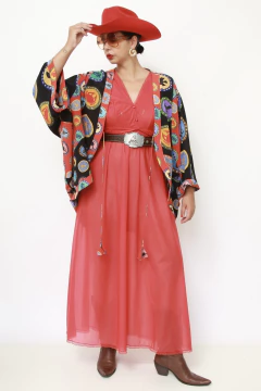 Kimono estampado 100% seda BDLN na internet