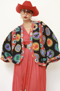 Kimono estampado 100% seda BDLN - comprar online