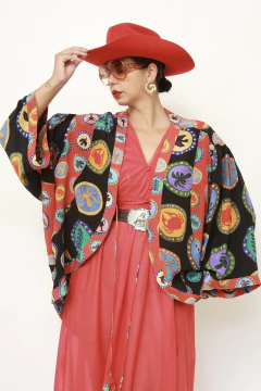 Kimono estampado 100% seda BDLN