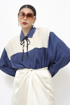 Camisa western marinho off seda - loja online
