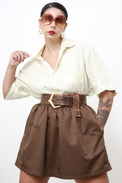 Camisa linho verde agua vintage na internet