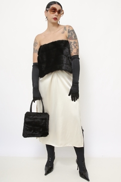 Top pelucia preto vintage - comprar online