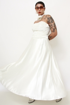 Imagem do Vestido noiva drapeado flor