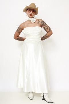 Imagem do Vestido noiva drapeado flor
