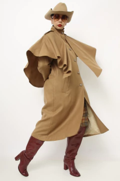 Casaco capa THE CLOTHIER bege lã