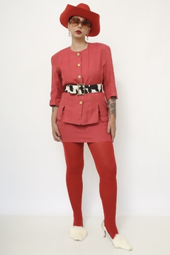 Conjunto rami vermelho SAIA + BLAZER - loja online
