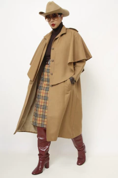 Casaco capa THE CLOTHIER bege lã - comprar online