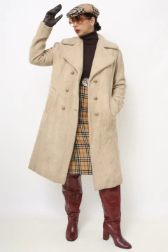 Casaco pelucia bege forradao CGC