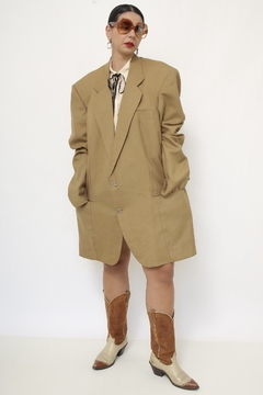 Blazer linho Maxi classico vintage - Capichó Brechó
