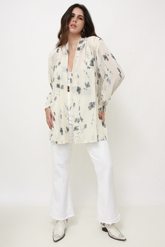 Camisa estampado levinha flores - loja online