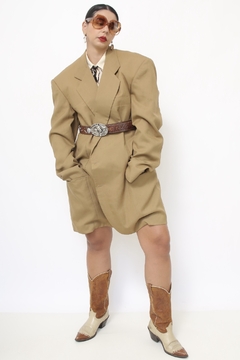 Blazer linho Maxi classico vintage