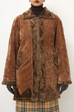 Casaco marrom vintage 70´s forro pelucia na internet