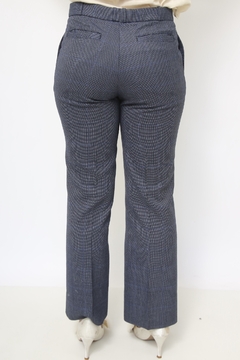 Imagem do Conjunto de Blazer + Calça azul mini xadrez