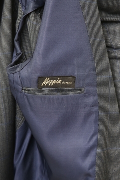 Imagem do Conjunto de Blazer + Calça azul mini xadrez