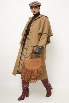 Bolsa franja dupla caramelo western couro - comprar online