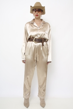 Conjunto dourado pijama CAMISA + CALÇA - Capichó Brechó