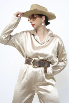 Conjunto dourado pijama CAMISA + CALÇA