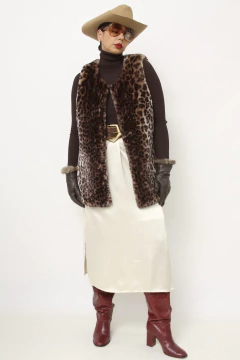 Colete pelucia onça forrado na internet