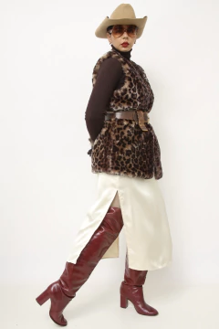 Colete pelucia onça forrado - comprar online