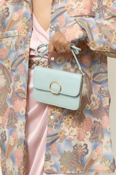 Bolsa azul pequena transversal