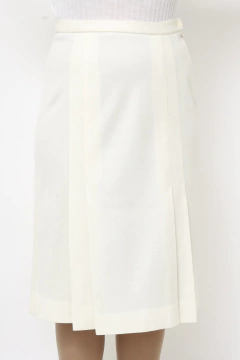 Saia midi off white Korigan - loja online