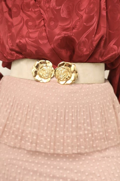 Saia babados tule rosa camada poa - comprar online