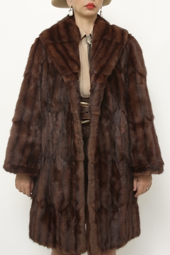 Casaco de pele marrom western vintage - Capichó Brechó