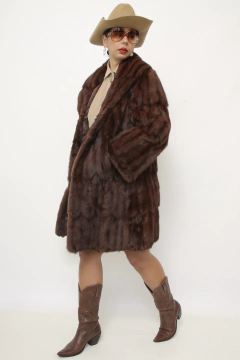 Imagem do Casaco de pele marrom western vintage