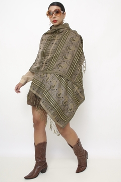 Imagem do Pashimina brilho verde boho