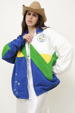 Jaqueta Brasil forrada vintage - loja online