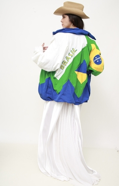 Jaqueta Brasil forrada vintage na internet