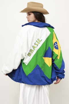 Jaqueta Brasil forrada vintage
