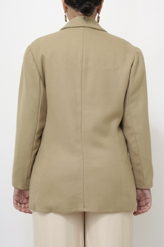 Blazer bege forrado textura na internet