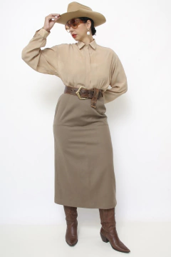 Saia midi em lã MAGGI ROUFF