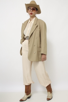 Blazer bege forrado textura