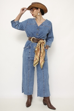 Macacao jeans classico pantacort na internet