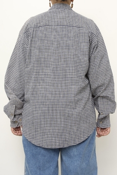 ﻿Camisa azul xadrez classica na internet