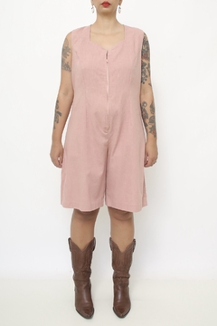 Macaquinho rosa linho boho - comprar online