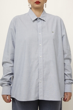 Camisa lacoste regular fit azul - loja online