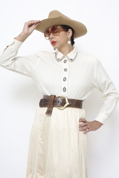 Camisa bordada VERA DE POZZO western - comprar online