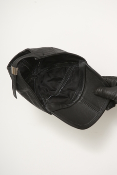 Bone preto couro classico - loja online