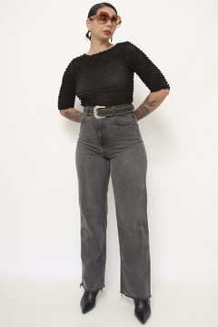 Calça jeans classica Zara preta - comprar online