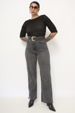 Calça jeans classica Zara preta - Capichó Brechó
