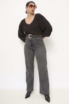Calça jeans classica Zara preta na internet