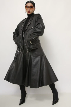 Jaqueta couro biker JULIANA MACUIR C.G.C - comprar online