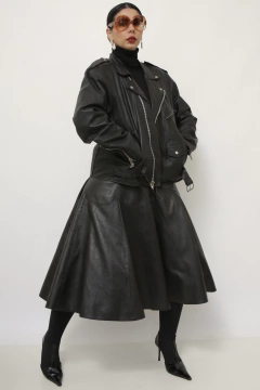 Jaqueta couro biker JULIANA MACUIR C.G.C