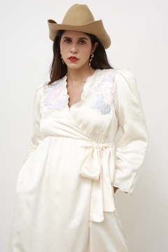 Imagem do Robe acolchoado bordado mng bufante