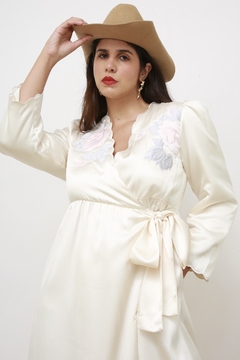 Robe acolchoado bordado mng bufante - comprar online