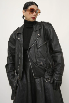 Jaqueta couro biker JULIANA MACUIR C.G.C - loja online